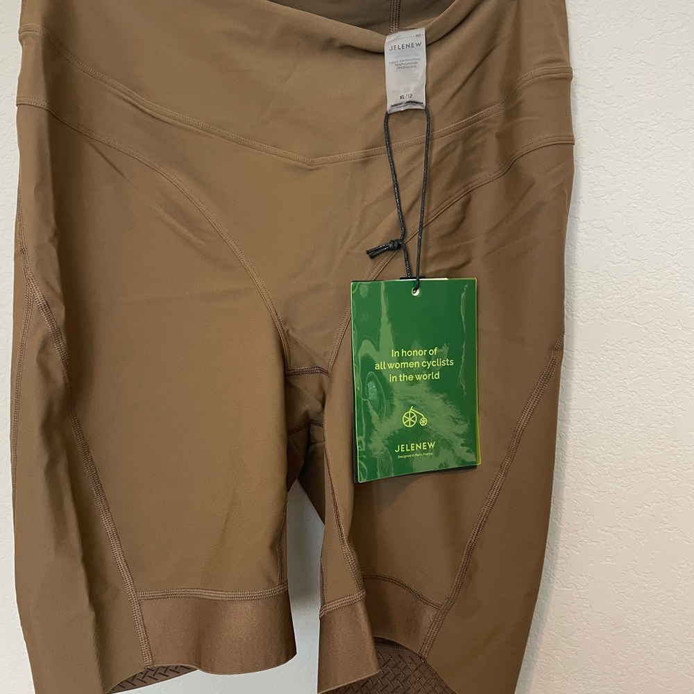 Jelenew Women's Brown Cycling Shorts